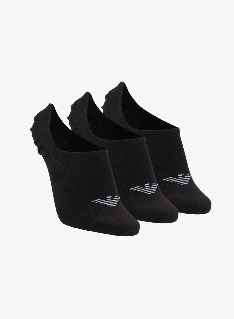 3 Pack Of Logo Liner Socks